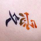 Airbrush-Tattoos Chinesisch