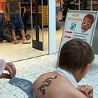 Airbrush-Tattoos Drache