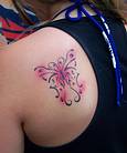 Airbrush-Tattoos Schmetterling