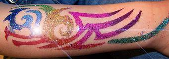 GlitterTattoo Tribal